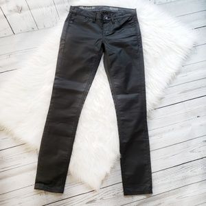 Madewell Skinny Black Coated Jeans size 25